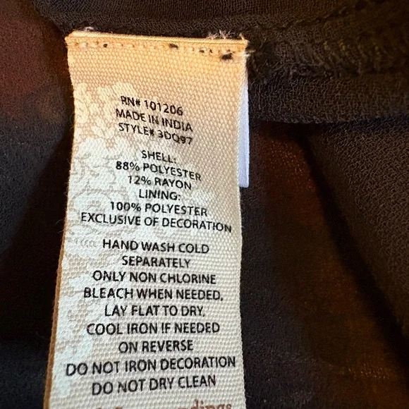 Soft Surroundings Bohemian Patchwork Tunic | Velvet Burnout | Petite Small (PS) - Picture 6 of 6